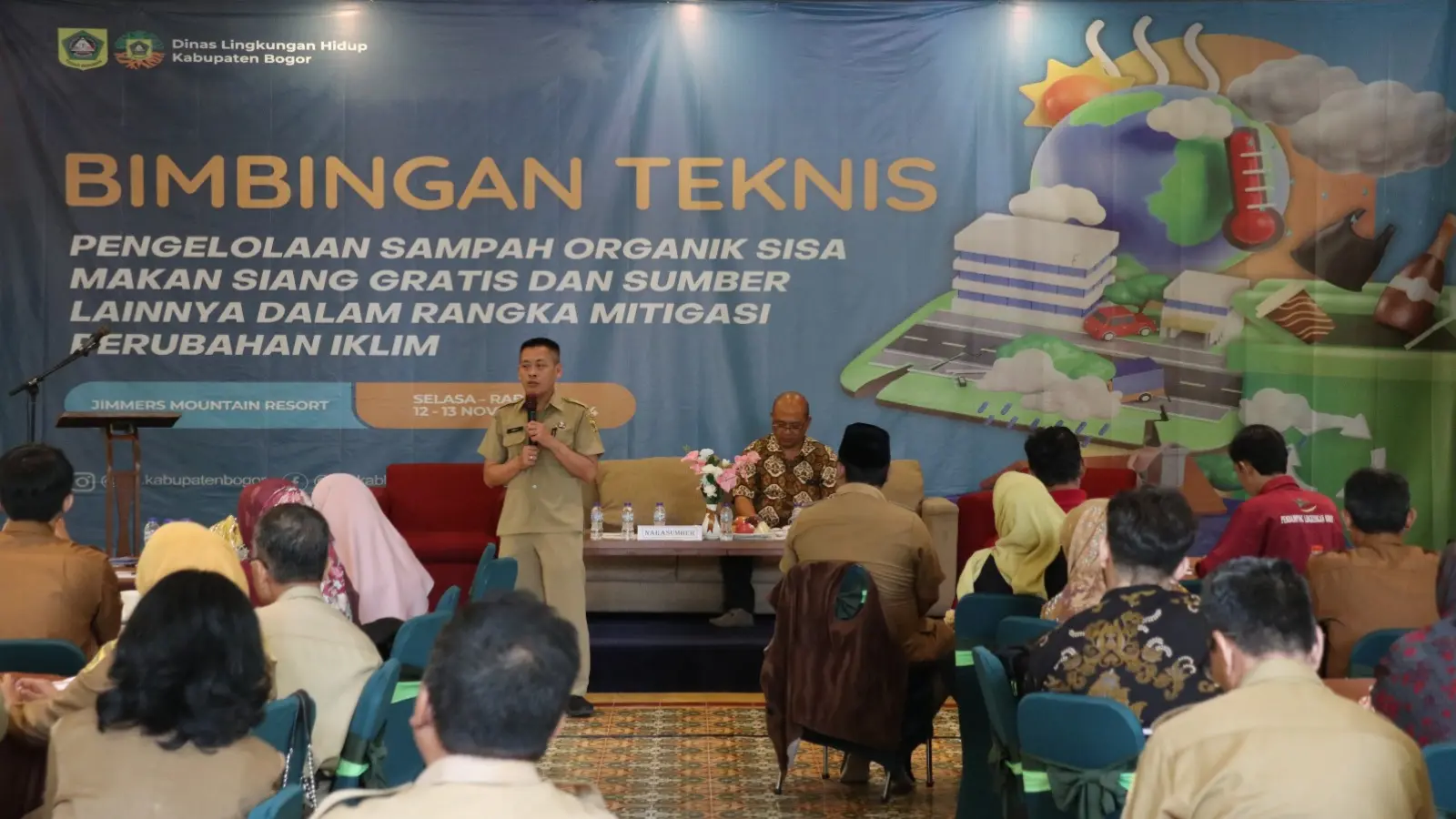 Bimbingan Teknis Pengelolaan Sampah Sisa Makan Siang Gratis dan Sumber Lainnya Dalam Rangka Mitigasi Perubahan Iklim