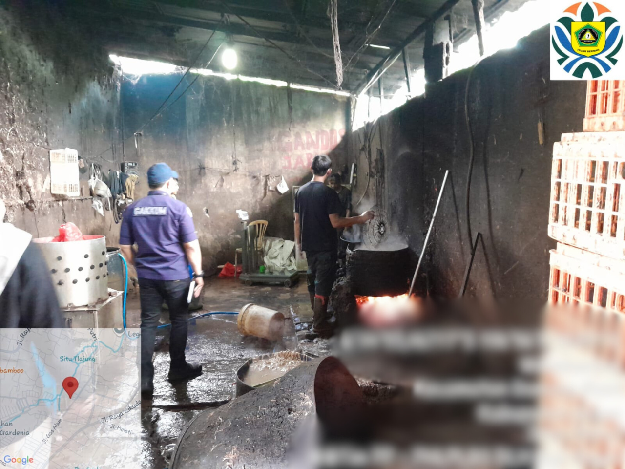 Verifikasi Lapangan Tempat Pemotongan Ayam Kampung Tlajung, Desa Wanaherang, Kecamatan Gunung Putri, Kabupaten Bogor